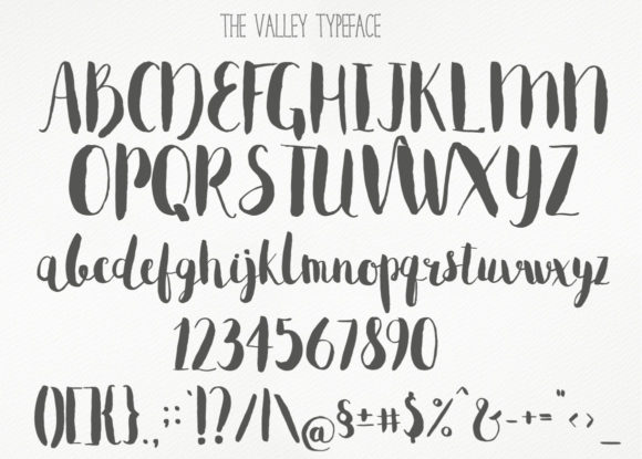 The Valley Font Poster 2