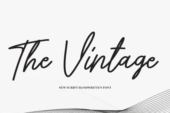 The Vintage Font Poster 1