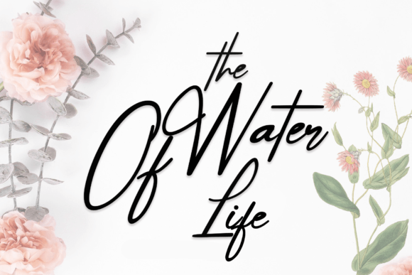 The Water of Life Font Poster 1
