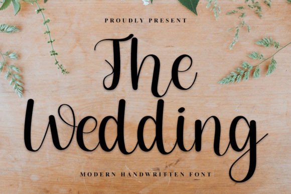 The Wedding Font Poster 1