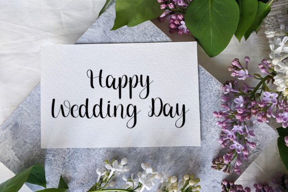 The Wedding Font Poster 2