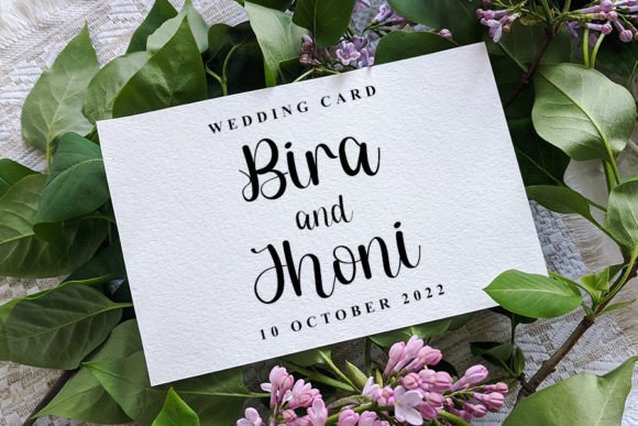 The Wedding Font Poster 3