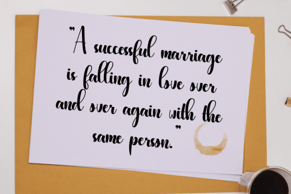 The Wedding Font Poster 4