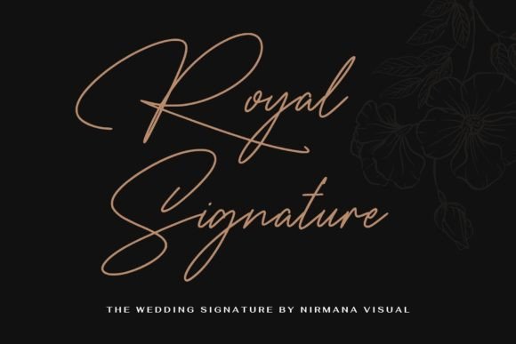 The Wedding Signature Font Poster 2