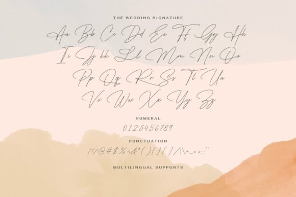 The Wedding Signature Font Poster 6
