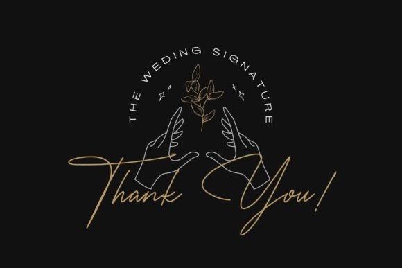 The Wedding Signature Font Poster 7
