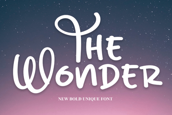 The Wonder Font Poster 1