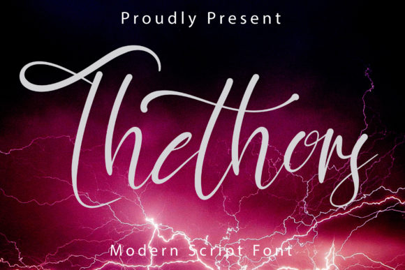 Thethors Font Poster 1