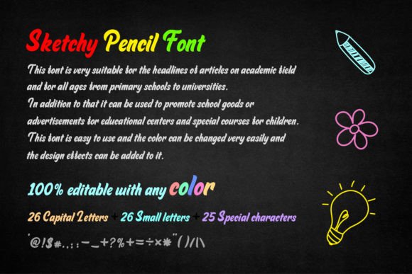 Thick Handwriting Font Poster 4