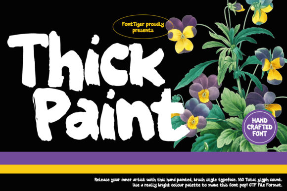 Thick Paint Font Poster 1