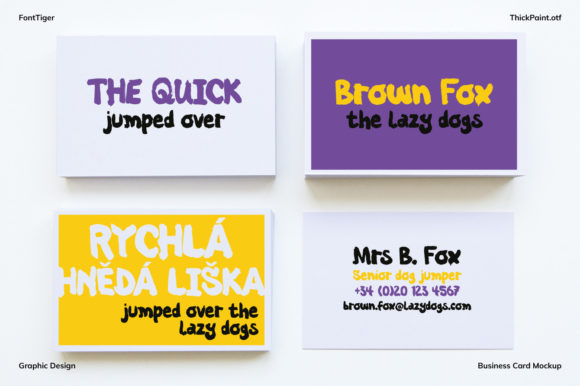 Thick Paint Font Poster 3