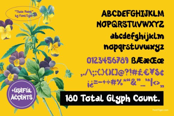 Thick Paint Font Poster 8