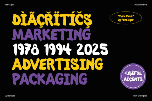 Thick Paint Font Poster 9
