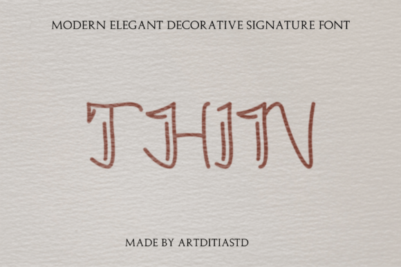 Thin Font Thin Font Poster 1