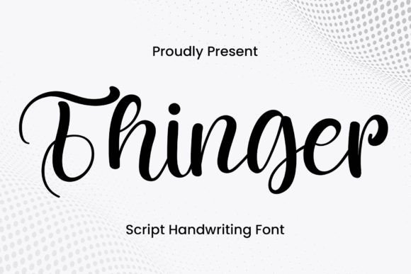 Thinger Font Poster 1