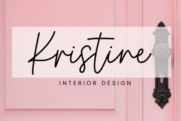 Think Pink Font Poster 3