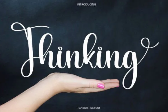 Thinking Font Thinking Font Poster 1