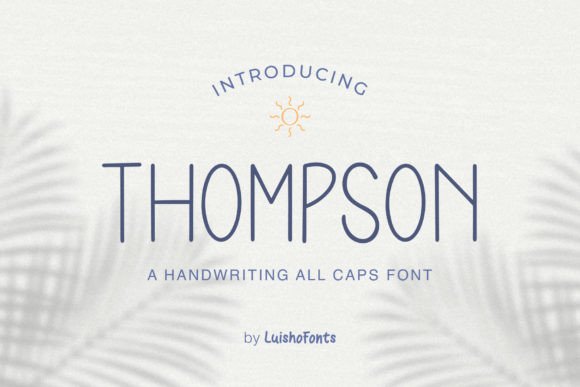 Thompson Font Poster 1