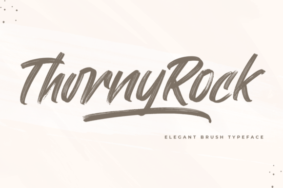 Thorny Rock Font Poster 1