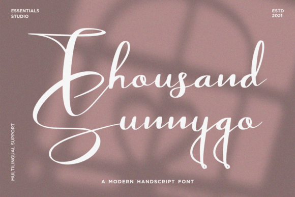 Thousand Sunnygo Font Poster 1