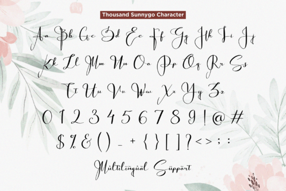 Thousand Sunnygo Font Poster 8