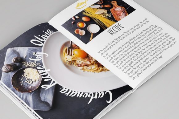 Three Food Stories Font Poster 2