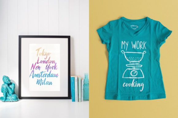 Three Food Stories Font Poster 4