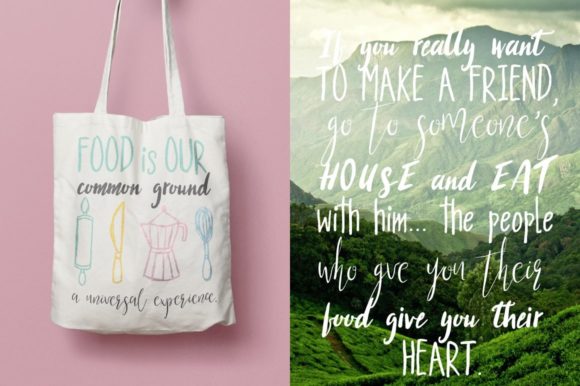 Three Food Stories Font Poster 6