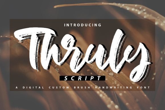Thruly Font Poster 1