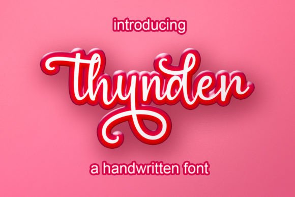 Thunder Font Poster 1