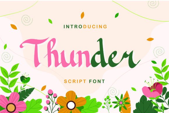 Thunder Font Poster 1
