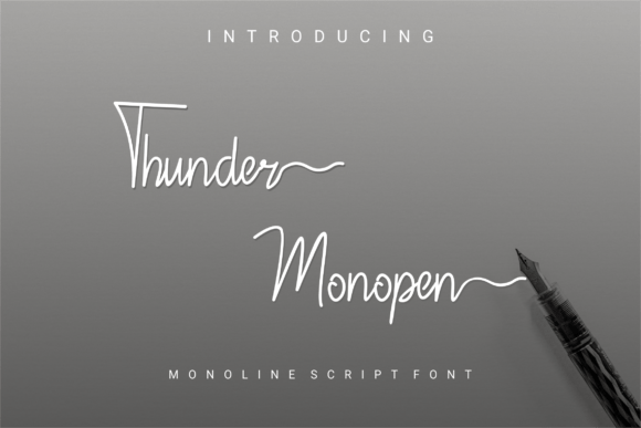 Thunder Monopen Font