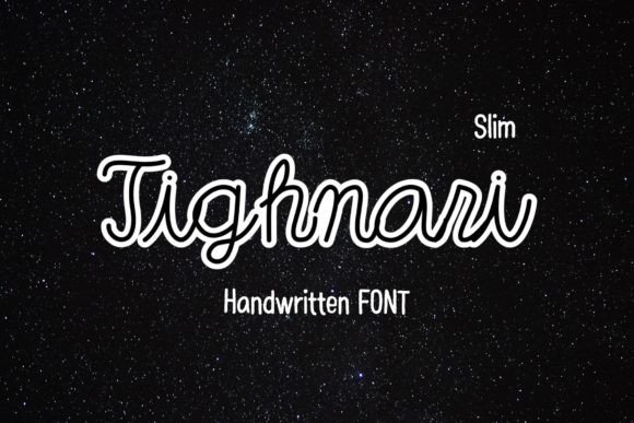 Tighnari Slim Font Poster 1
