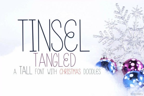 Tinsel Tangled Font Poster 1