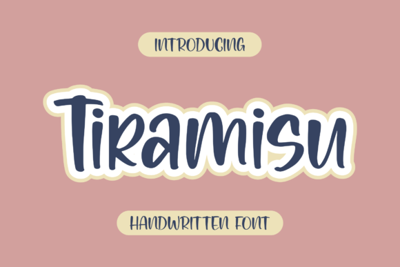 Tiramisu Font Poster 1