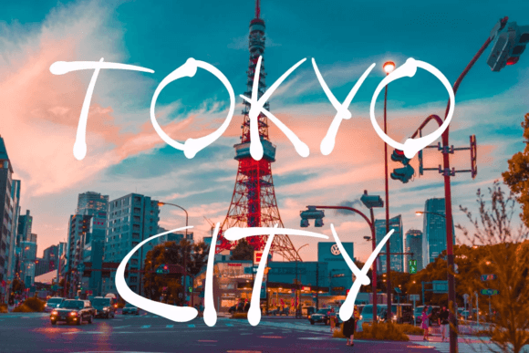 Tokyo City Font Poster 1