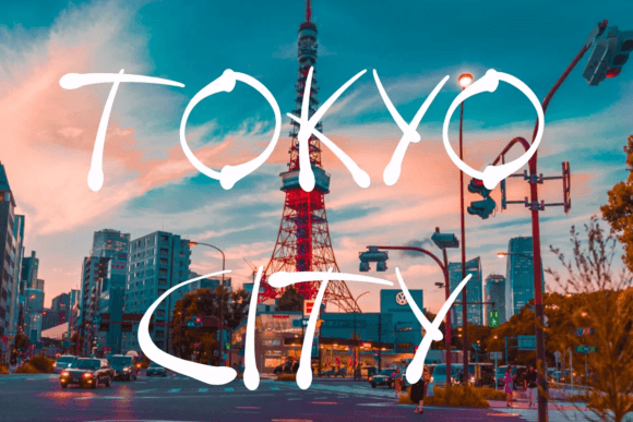 Tokyo City Font Tokyo City Font Poster 1