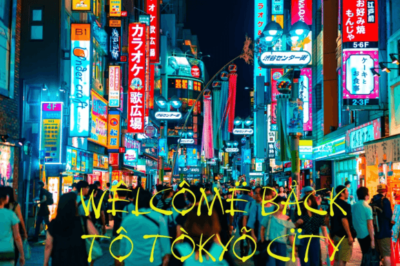 Tokyo City Font Poster 2