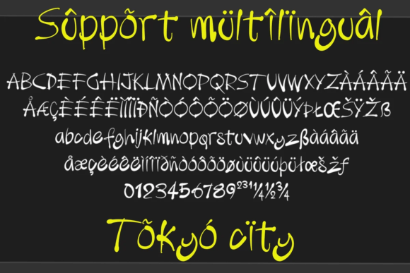 Tokyo City Font Poster 10