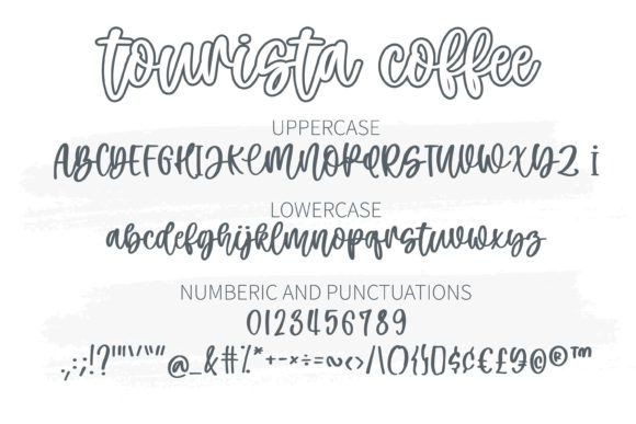 Tourista Coffee Font Poster 7