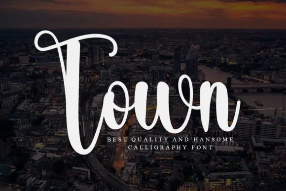 Town Font Town Font Poster 1