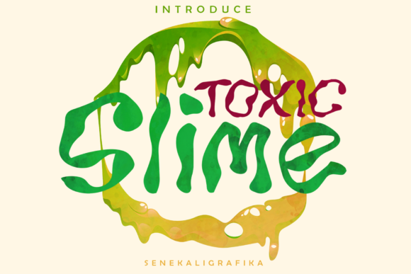 Toxic Slime Font Poster 1