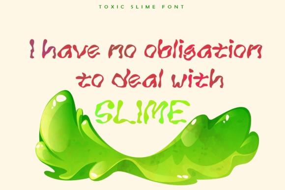Toxic Slime Font Poster 3