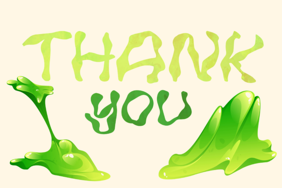 Toxic Slime Font Poster 5