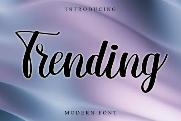 Trending Font Poster 1