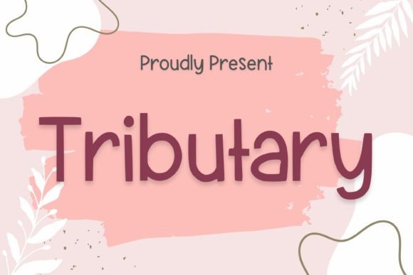 Tributary Font Poster 1