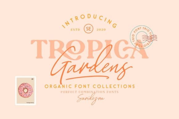 Tropica Gardens Font Poster 2