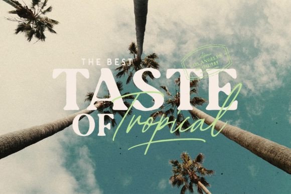 Tropica Gardens Font Poster 4