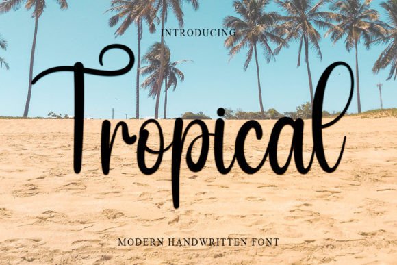 Tropical Font Poster 1