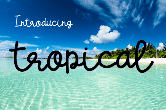 Tropical Font Poster 1